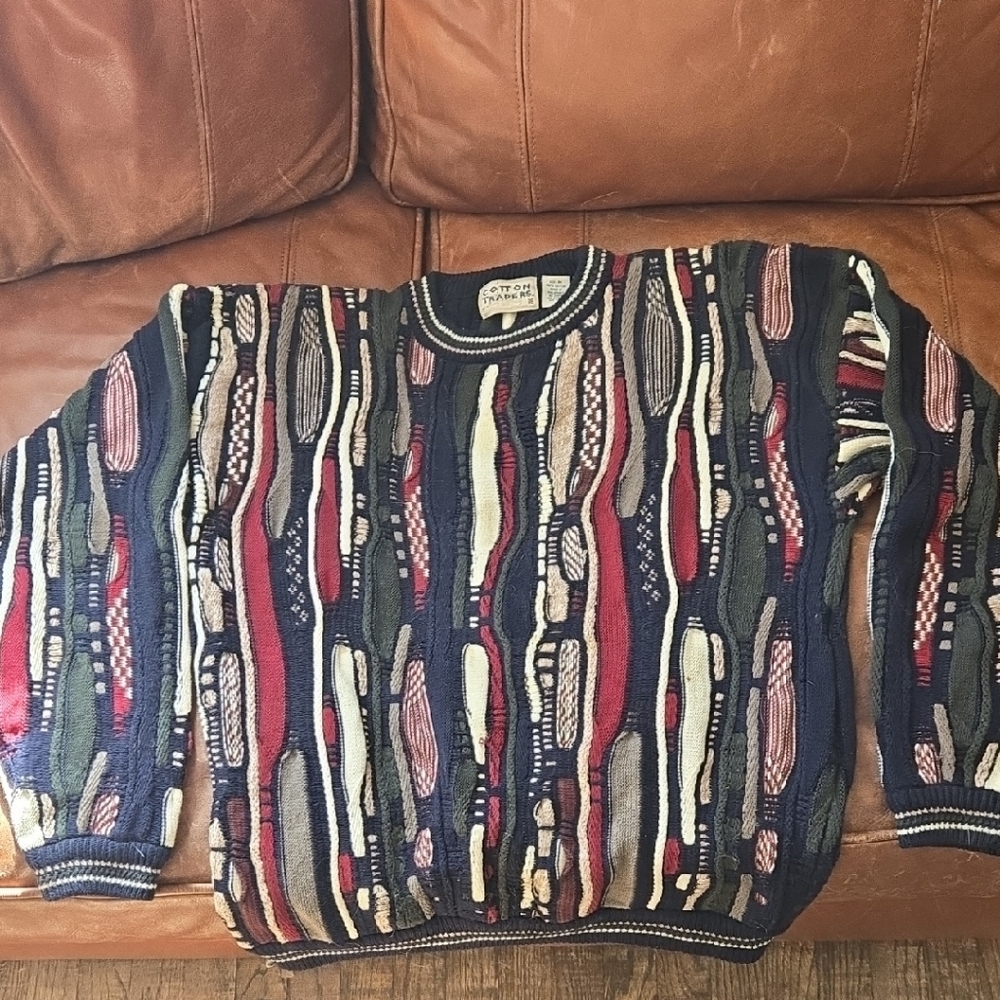 Coogi Men's Multicolor Crewneck Sweater